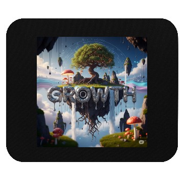 Discover Floating Island Growth Illustration Mouse Pads
