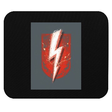 Discover Red Lightning Bolt Graphic – Superhero Thunder Mouse Pads