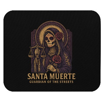 Discover Santa Muerte – Mexican Folk Art Streetwear Mouse Pads