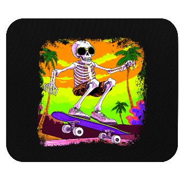 Discover Skeleton skateboarder Mouse Pads