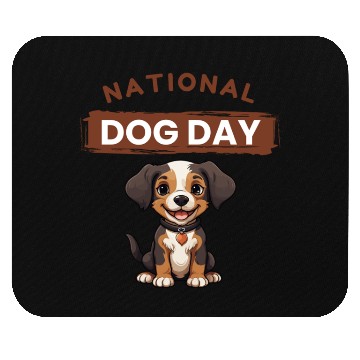 Discover Adorable Puppy for National Dog Day Mouse Pads