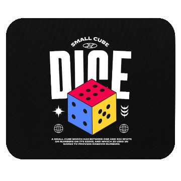 Discover Dice Mouse Pads | Funny Board Game & RPG Dice