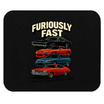 Discover Furious Classic Car Race Design Mouse Pads