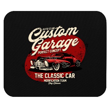 Discover Vintage Classic Car Garage Mouse Pads