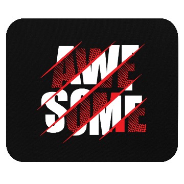 Discover Dynamic Red Slash Graphic Wear Mouse Pads