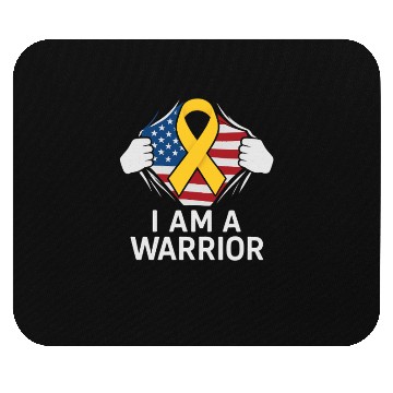 Discover American Warrior of Strength & Awareness Mouse Pads