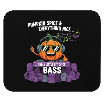 Discover Pumpkin DJ with Bass Vibes Mouse Pads