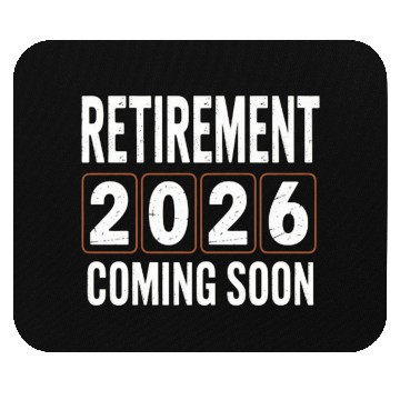 Discover Retirement 2026 Coming Soon Birthday Design Mouse Pads