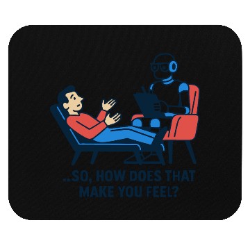Discover AI Therapist │ Funny Artificial Intelligence Mouse Pads