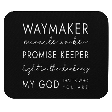 Discover Inspirational Faith Quote Design Mouse Pads