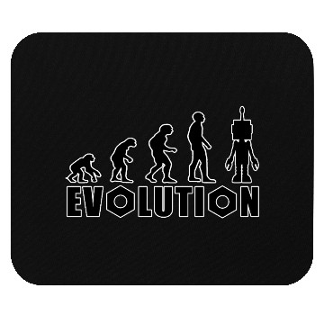 Discover Evolution of Humanity and Robots Mouse Pads