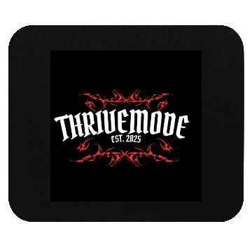 Discover Thrivemode Gothic Tattoo Style Logo Mouse Pads