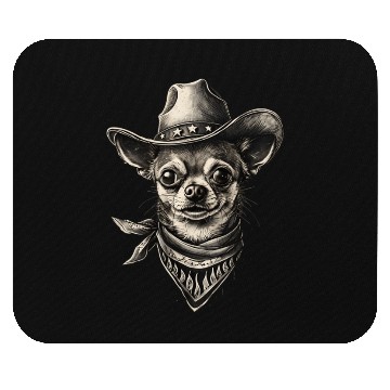 Discover Western Chihuahua Cowboy Design Mouse Pads
