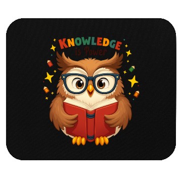 Discover Smart Owl Back to School Knowledge Power Mouse Pads