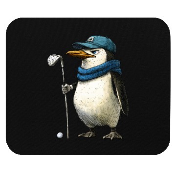 Discover Penguins Golf Mouse Pads