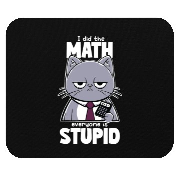 Discover Grumpy Cat Math Teacher Design Mouse Pads
