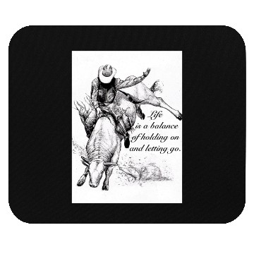 Discover Cowboy Rodeo Rider Inspirational Design Mouse Pads