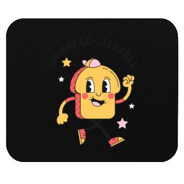 Discover Whimsical Bread-Themed Cartoon Character Mouse Pads