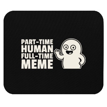 Discover Meme Graphic with Cartoon Character Mouse Pads