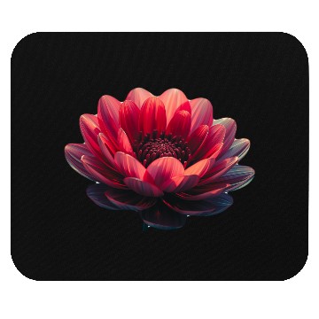 Discover Vivid Red Lotus Blossom Design Mouse Pads