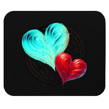 Discover Twin Hearts Mandala – Love in Balance Mouse Pads