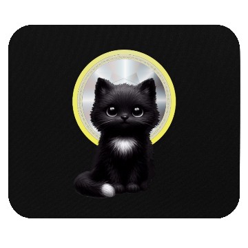 Discover Mystic Midnight Cat  Mouse Pads