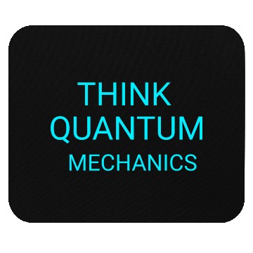 Discover Think Quantum Mechanics science typography  Mouse Pads