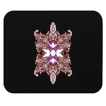 Discover Intricate Floral Butterfly Mandala Mouse Pads