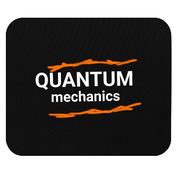 Discover Quantum Mechanics Minimalist Typography  Mouse Pads