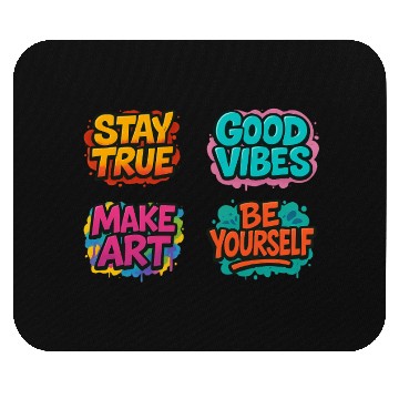 Discover Vibrant Motivational Affirmation Designs Mouse Pads