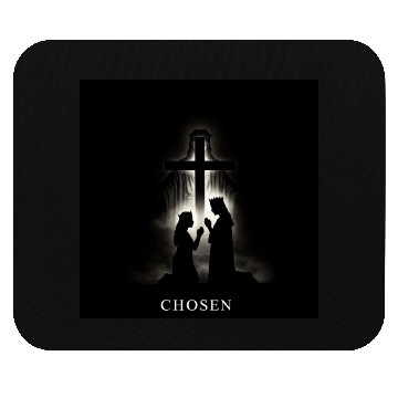 Discover Divine Crowned Figures Silhouette Design Mouse Pads