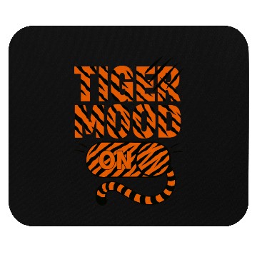 Discover Wild Leopard Print Text Design Mouse Pads