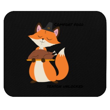 Discover Fox with Roasted Turkey Mouse Pads
