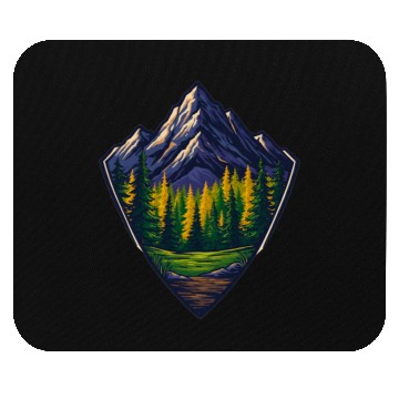 Discover Mountain Wilderness Nature Shield Mouse Pads