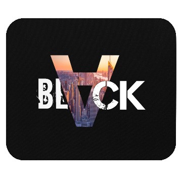 Discover City Skyline Silhouette with A-shaped Overlay Mouse Pads