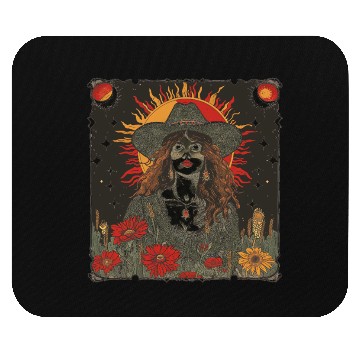 Discover Mystic Sunflower Woman Illustration Mouse Pads