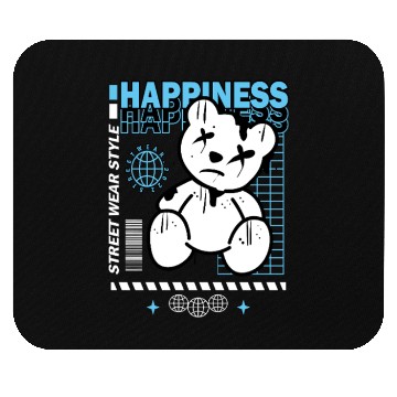 Discover Urban Graffiti Teddy Bear Design Mouse Pads