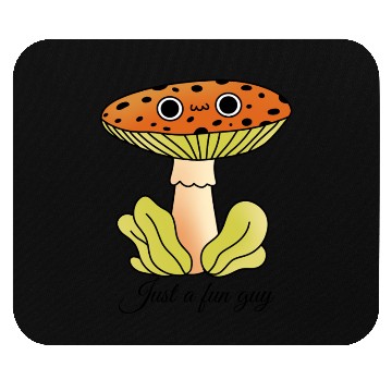 Discover Whimsical Mushroom Cartoon Illustration Mouse Pads