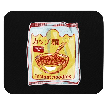 Discover Vintage Instant Noodles Packaging Design Mouse Pads