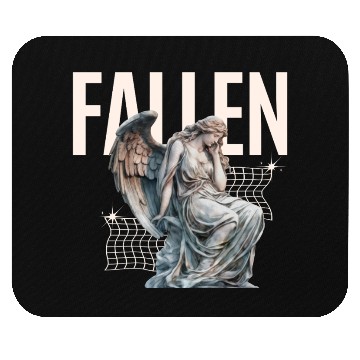 Discover Reflective Angel Sculpture Design Mouse Pads