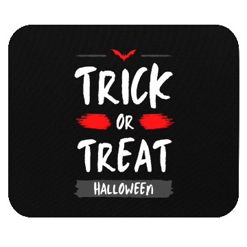 Discover Spooky Halloween Trick or Treat Design Mouse Pads