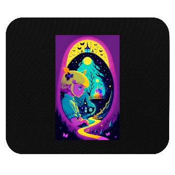 Discover Down the Psychedelic Path Mouse Pads