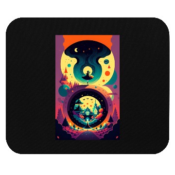 Discover Dancing Alice on the Psychedelic Path Mouse Pads