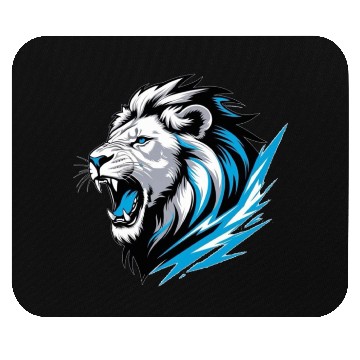 Discover Electric Lion Roar Graphic Mouse Pads