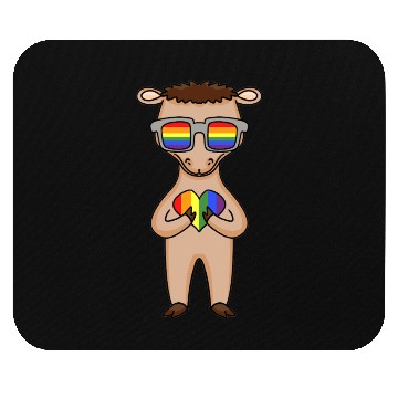 Discover Rainbow Sunglasses Camel Mouse Pads