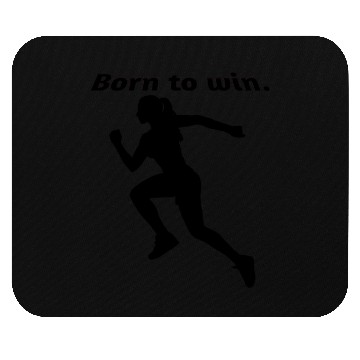 Discover Empowering Born to Win Text Design Mouse Pads