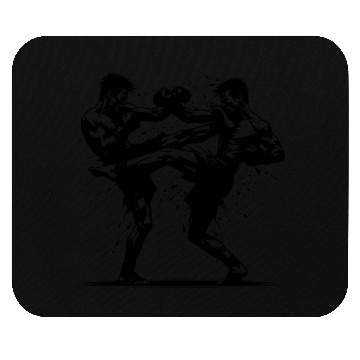 Discover Kickboxing - When Muscle Power Meets Willpower Mouse Pads