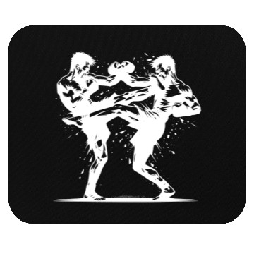 Discover Kickboxing - When Muscle Power Meets Willpower Mouse Pads