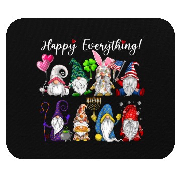 Discover Happy Everything Gnomes Every Seasons All Year Mouse Pads