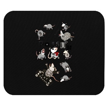 Discover Adorable possum Mouse Collection Illustration Mouse Pads